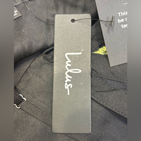 NWT Lulus Black Floral Embroidered Mesh Mini Dress 💘🌹 Size Small 💕✨ - Picture 11 of 12